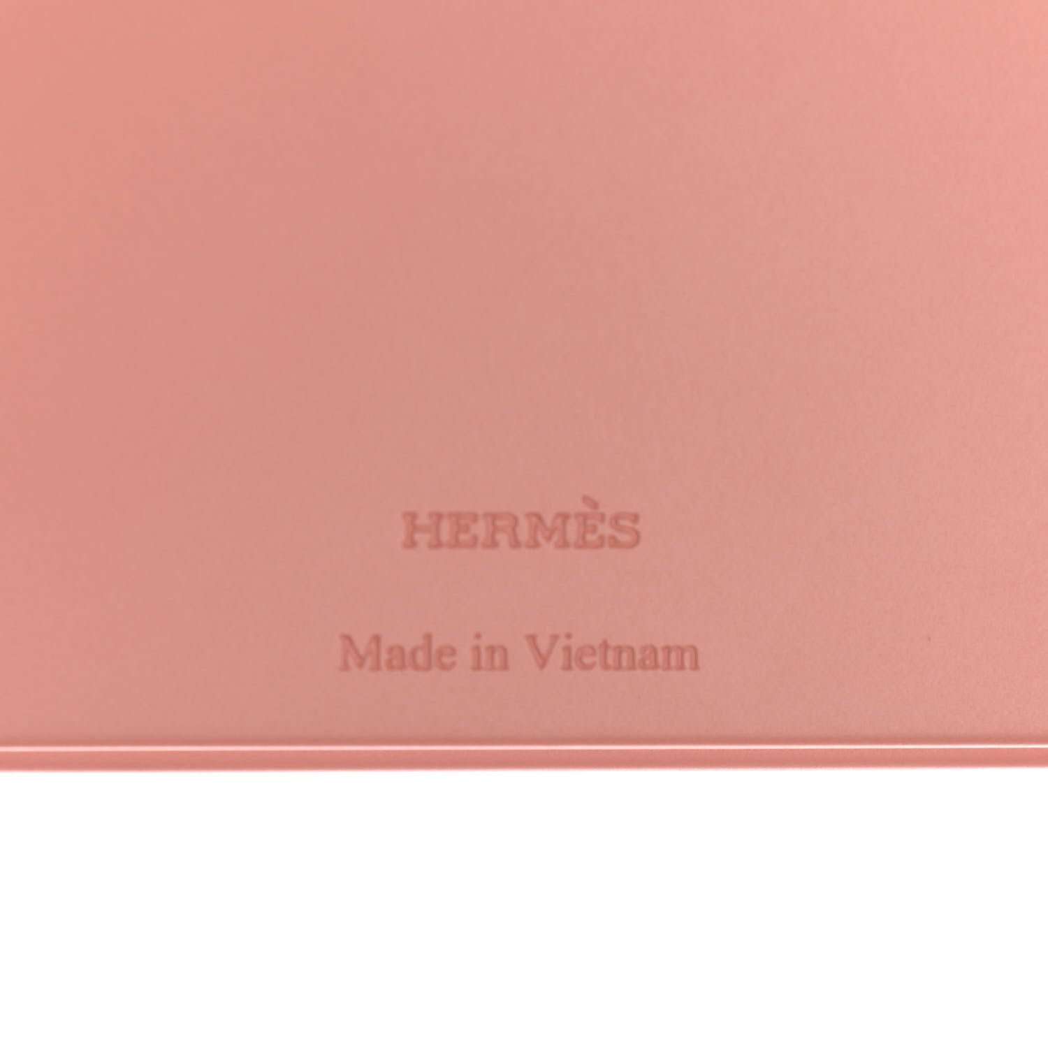 Hermes Lacquered Wood K-Box Square Tissue Box Pivoine Poudre 6 of 9