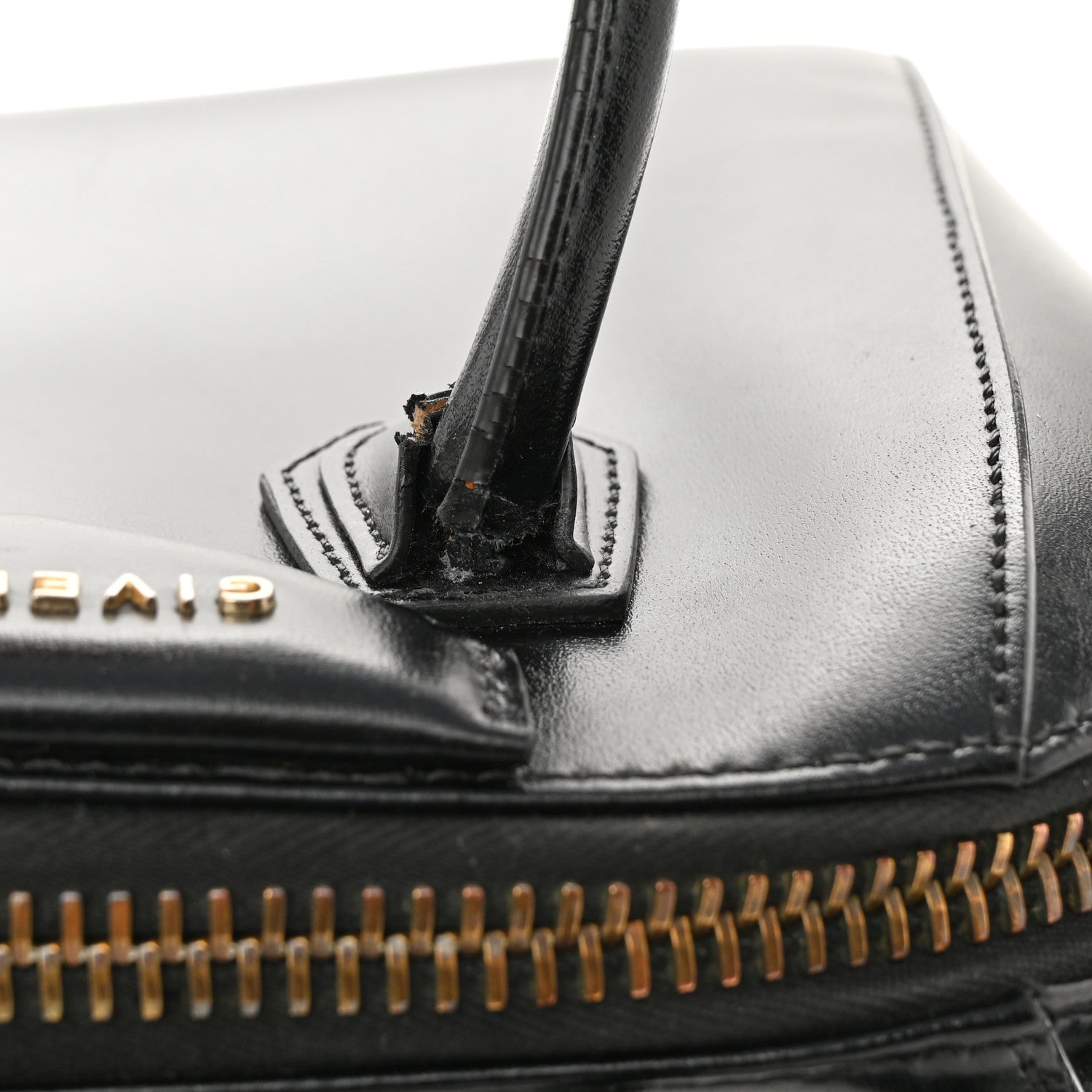 Givenchy Shiny Lord Calfskin Mini Antigona Black 16 of 17