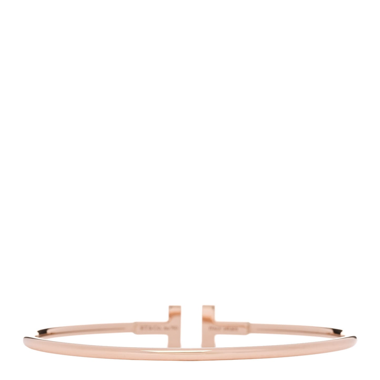 18K Rose Gold T Wire Bracelet
