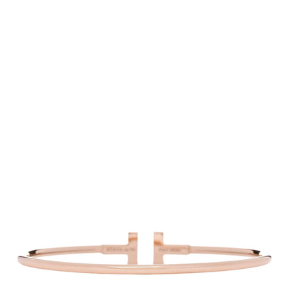Tiffany 18K Rose Gold T Wire Bracelet 2 of 3