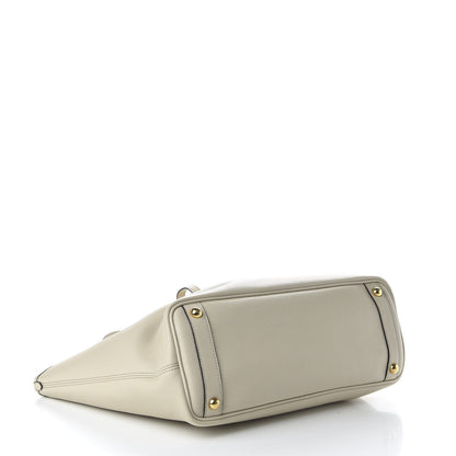 Burberry Grainy Calfskin Medium Honeybrook Tote Limestone 4 of 8