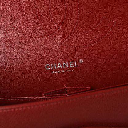 Chanel Caviar Quilted Jumbo Double Flap Dark Red 8 of 10