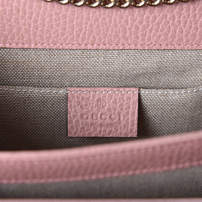 Gucci Dollar Calfskin Small Interlocking G Shoulder Bag Soft Pink 5 of 9