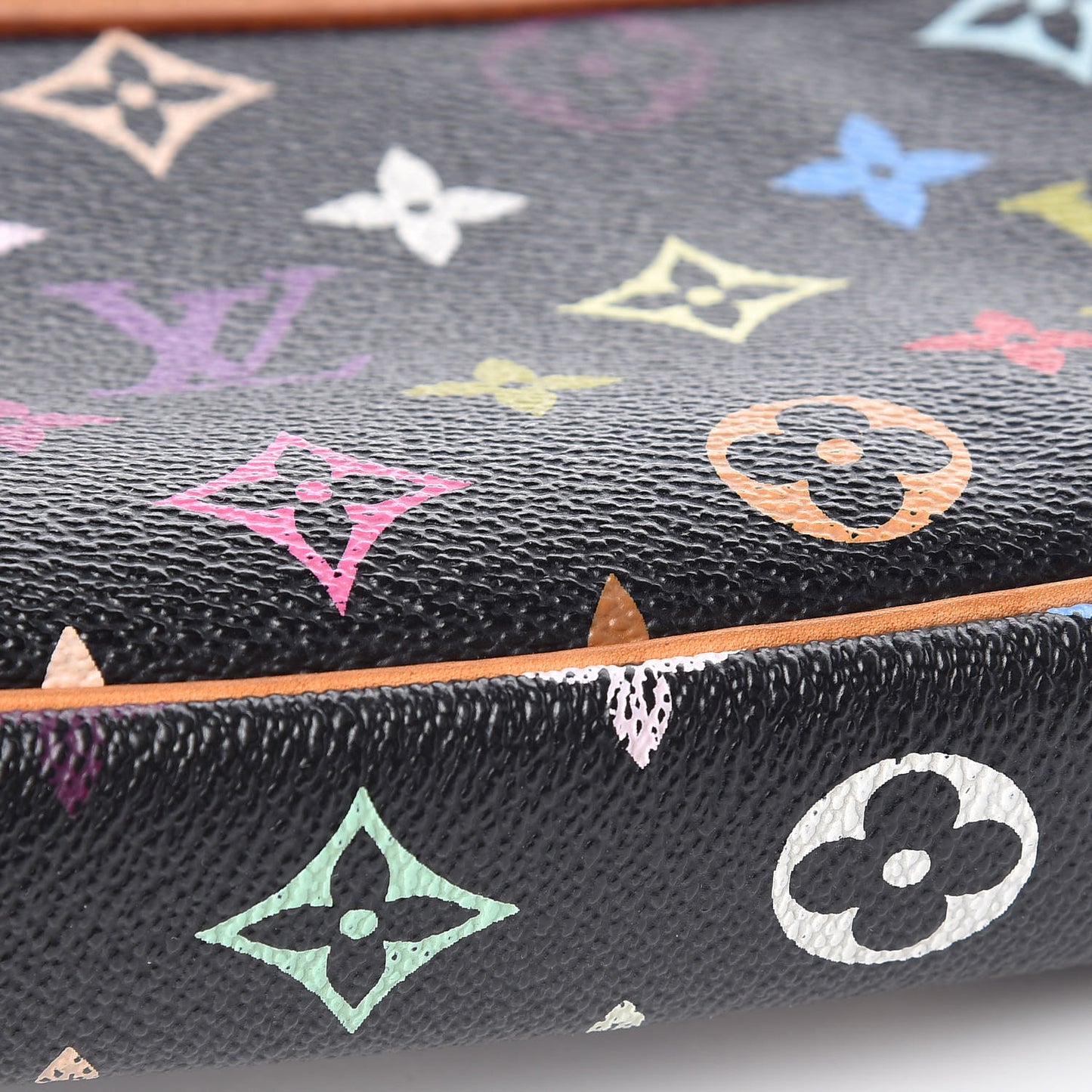 Monogram Multicolor Pochette Accessories Black
