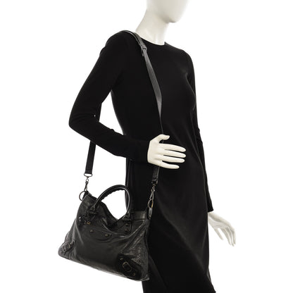 Balenciaga Agneau Classic Hardware Town Black 2 of 7