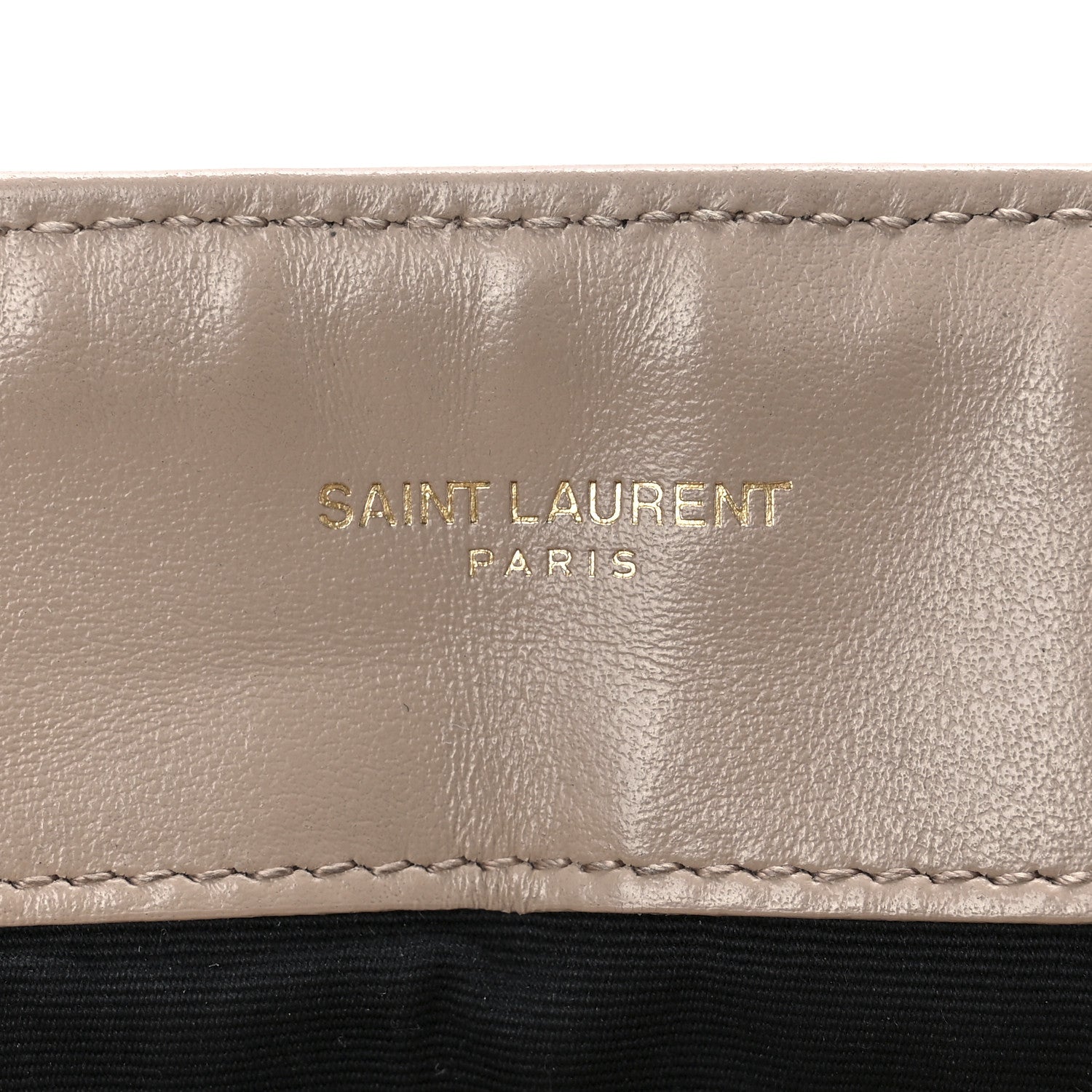 Saint Laurent Calfskin Y Quilted Monogram Medium Loulou Chain Satchel Dark Beige 6 of 10