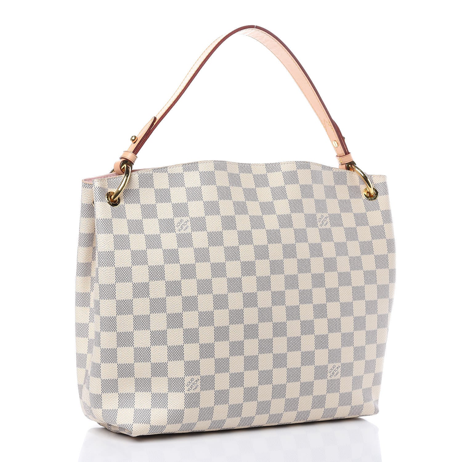 Louis Vuitton Damier Azur Graceful PM Rose Ballerine 3 of 10