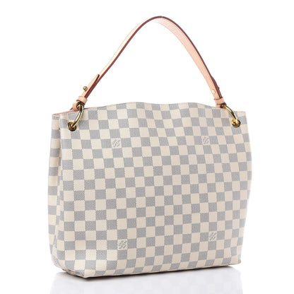 Louis Vuitton Damier Azur Graceful PM Rose Ballerine 3 of 10