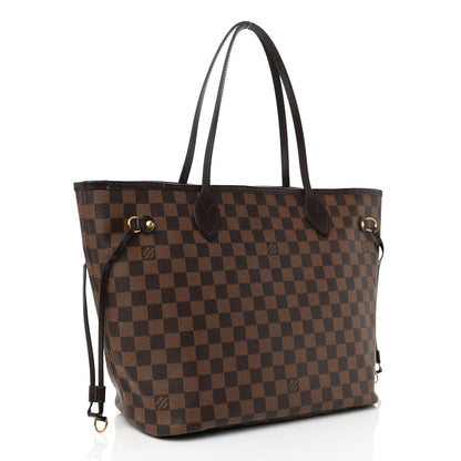 Louis Vuitton Damier Ebene Neo Neverfull MM Rose Ballerine 5 of 14
