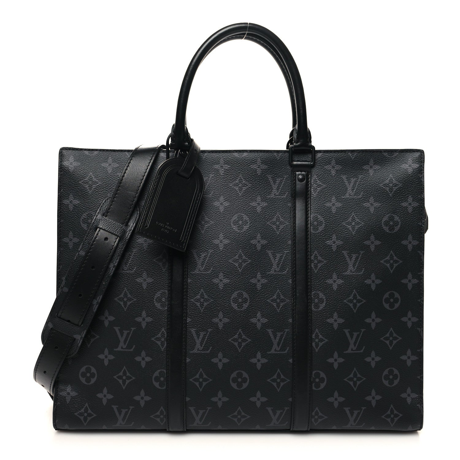 Louis Vuitton Monogram Eclipse Sac Plat Horizontal Zipper 1 of 10