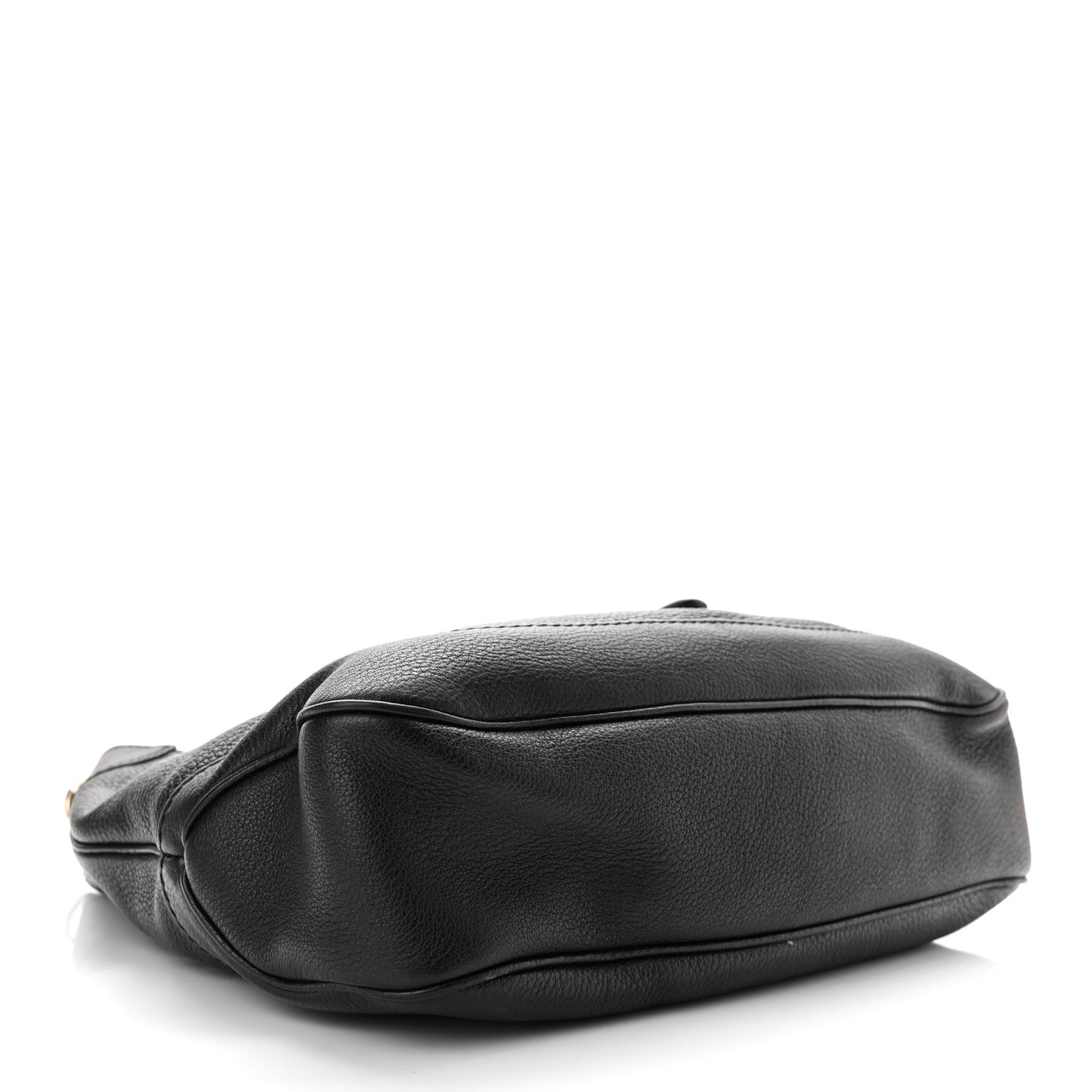 Calfskin Medium New Jackie Shoulder Bag Black