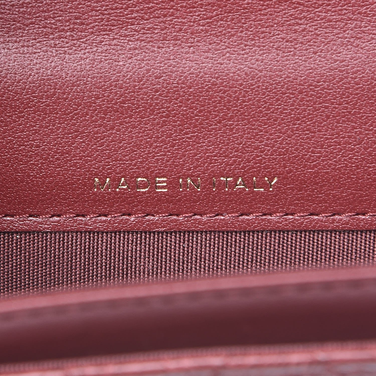 Chanel Calfskin Camellia Embossed Quilted Card Holder Burgundy 7 of 8