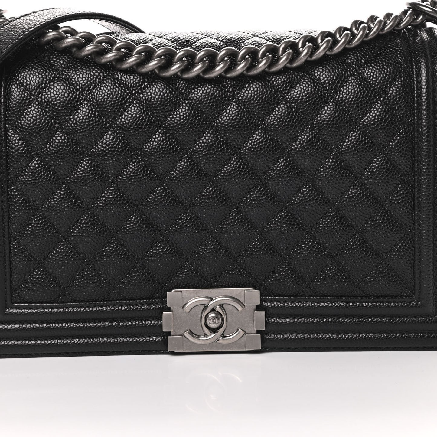Caviar Quilted New Medium Boy Flap Black