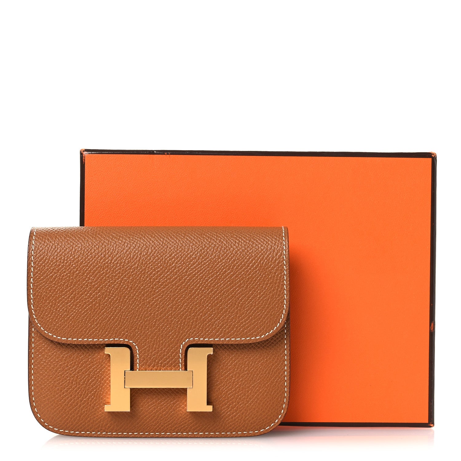 Hermes Epsom Constance Slim Wallet Gold 10 of 10