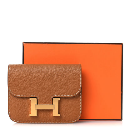 Hermes Epsom Constance Slim Wallet Gold 10 of 10