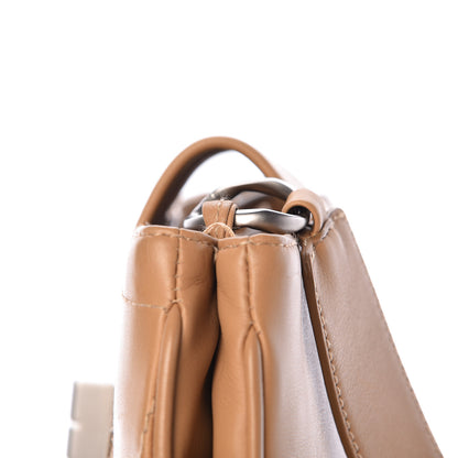 Chanel Calfskin Square Stitched Mademoiselle Hobo Tan 17 of 18