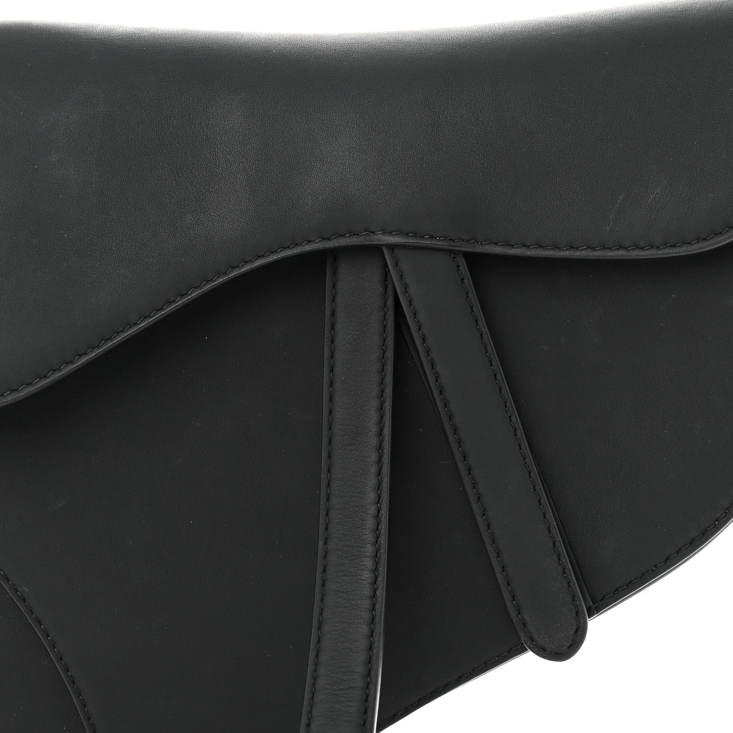 Christian Dior Ultra Matte Calfskin Saddle Bag Black 8 of 12