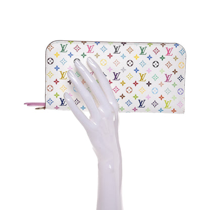 Louis Vuitton Monogram Multicolor Insolite Wallet White Litchi 2 of 7
