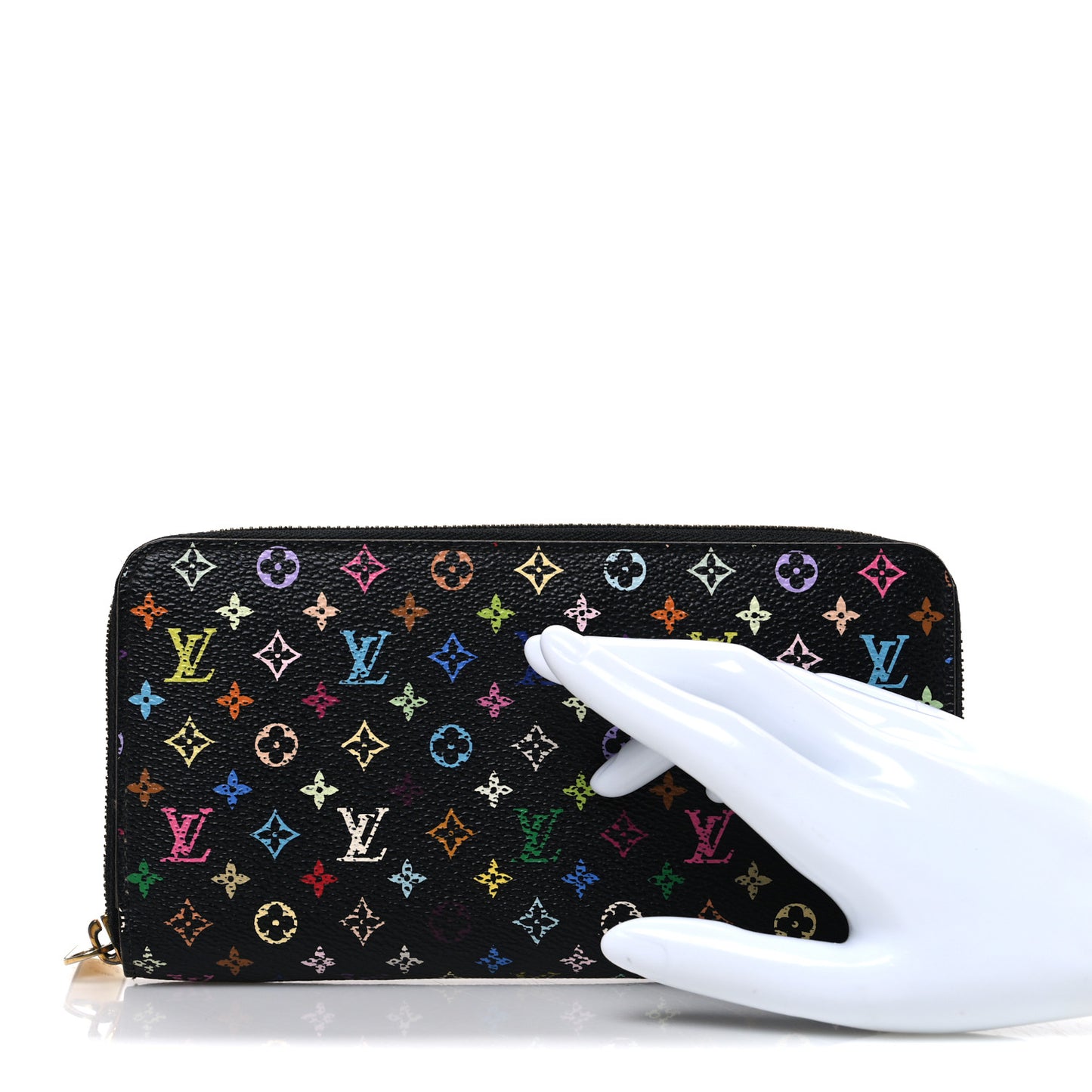 Monogram Multicolor Zippy Wallet Black Violet