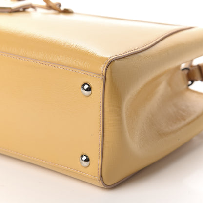 Fendi Vitello Vernice Camoscio Petite 2Jours Tote Make Up 7 of 12