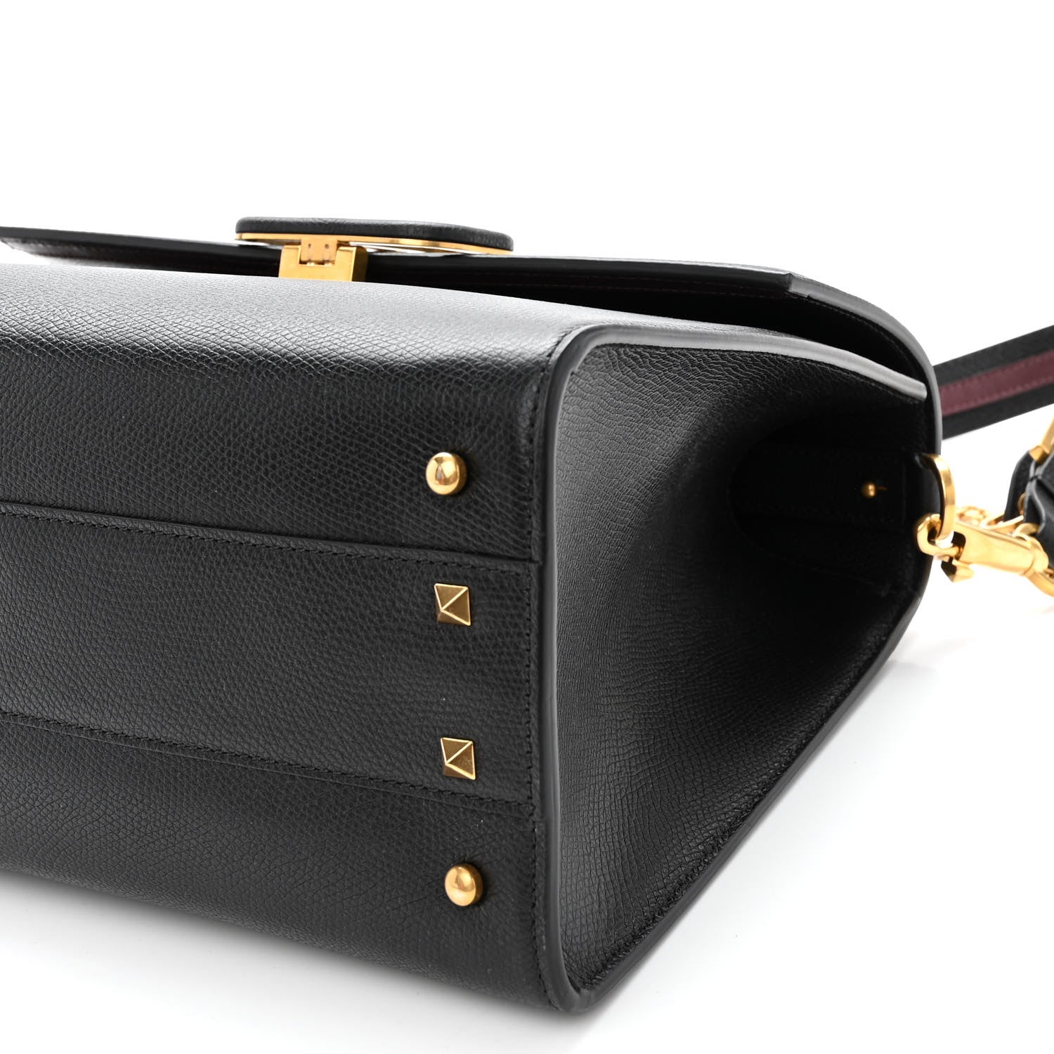Valentino Garavani Grainy Calfskin Medium VSling Top Handle Bag Black 9 of 9