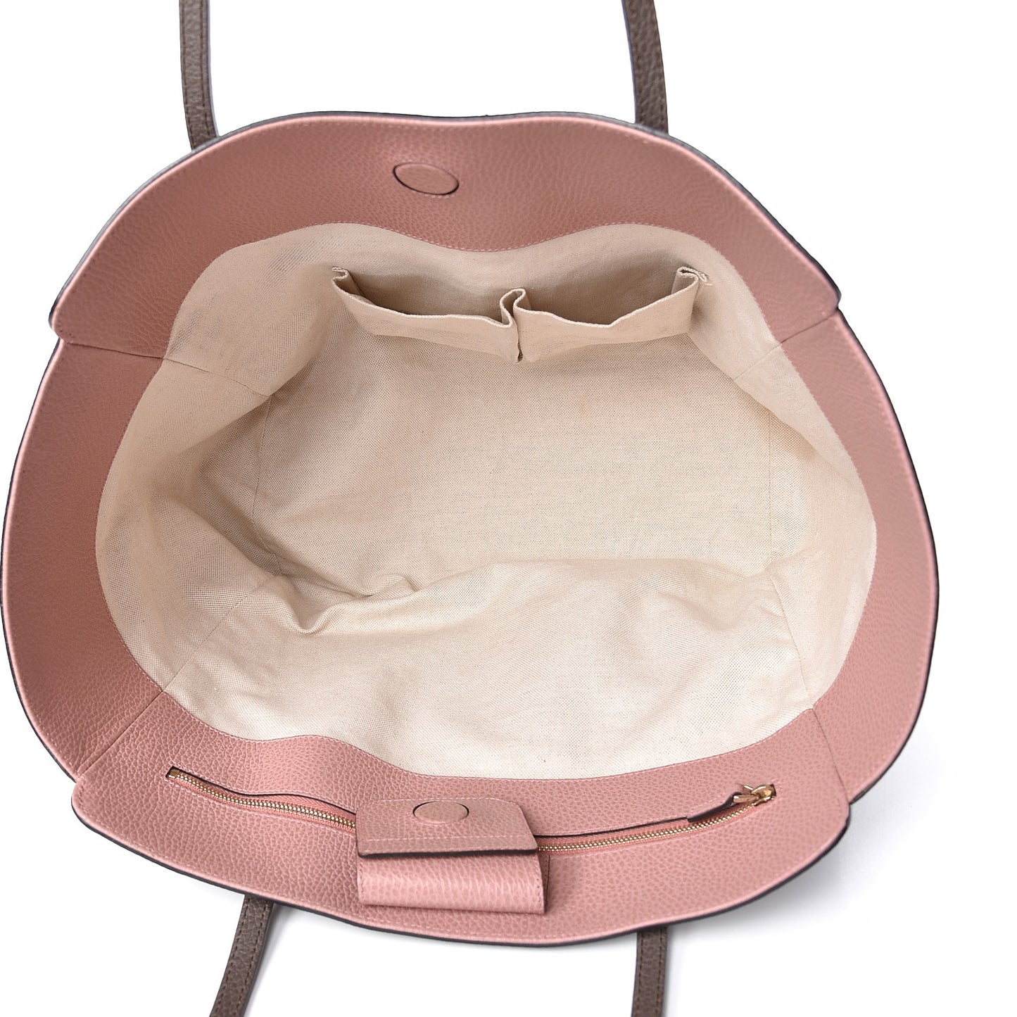 Dollar Calfskin Medium Swing Tote Grey Field Soft Pink
