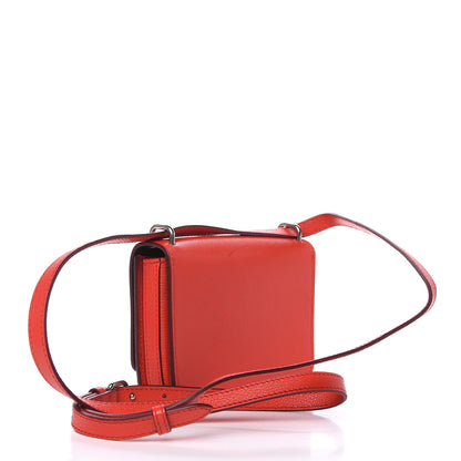 Burberry Goatskin Mini D-Ring Bag Bright Red 3 of 12