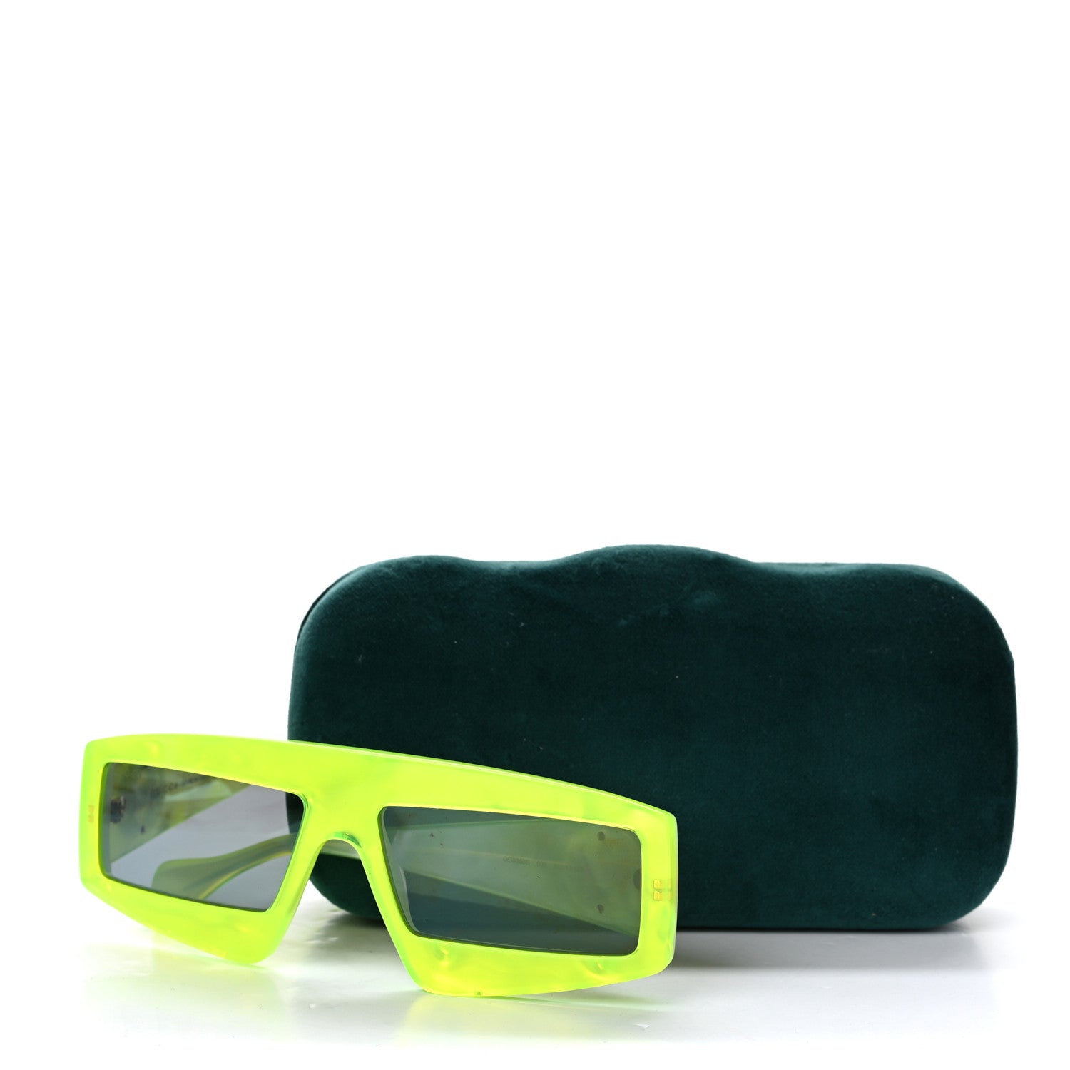 Gucci Shield Sunglasses GG0358S Fluorescent Yellow 8 of 8