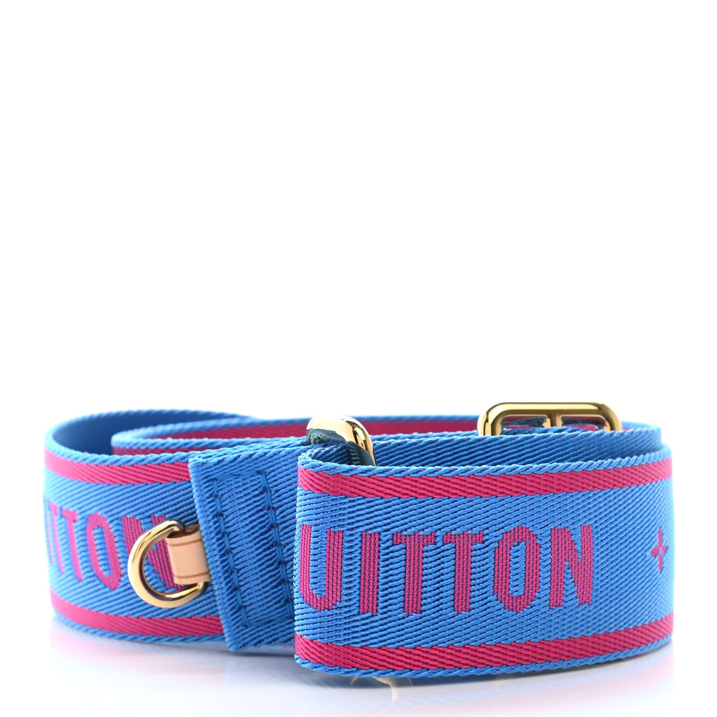 Nylon Bandouliere Shoulder Strap Blue Magenta