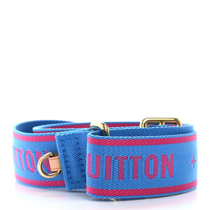 Louis Vuitton Nylon Bandouliere Shoulder Strap Blue Magenta 2 of 5