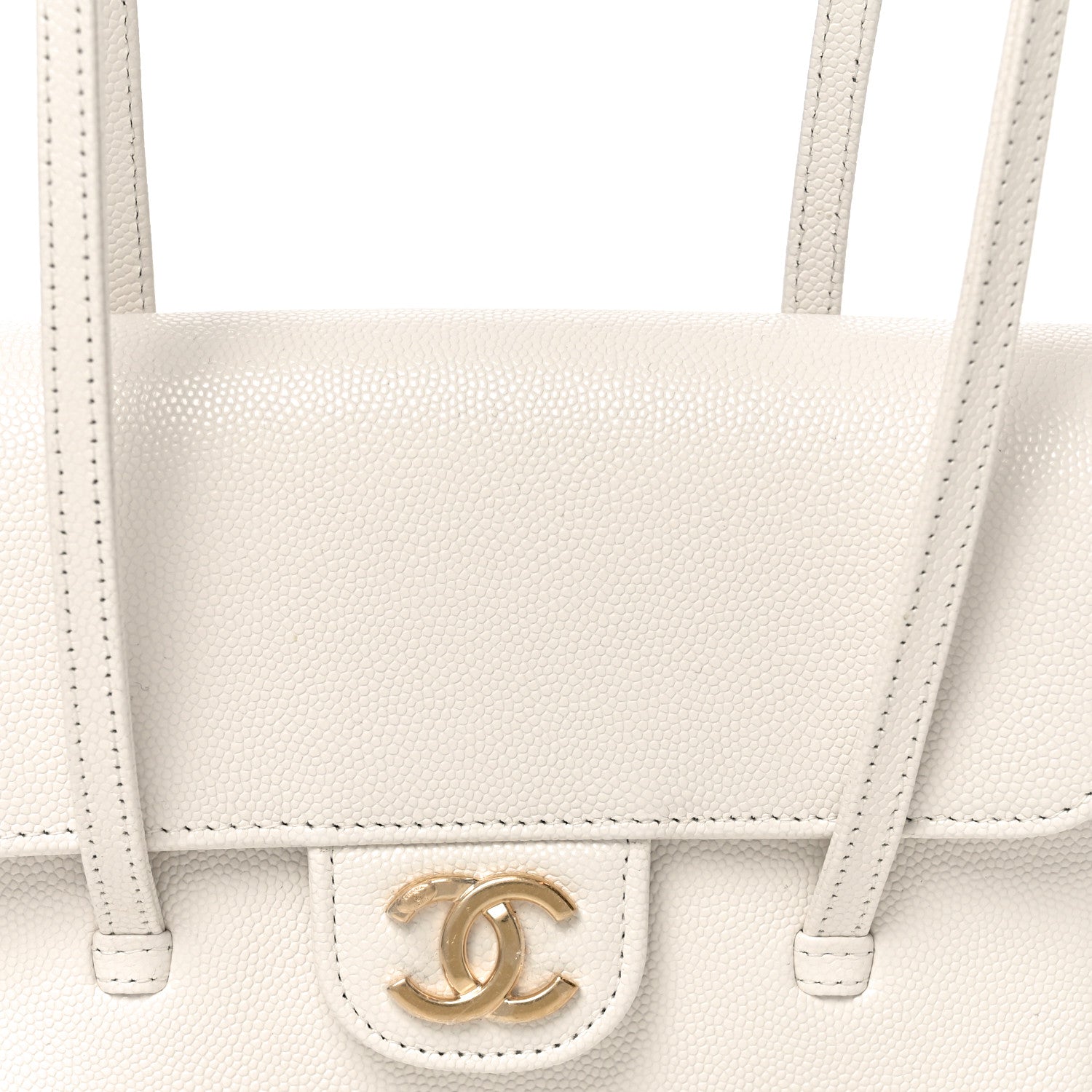 Chanel Shiny Caviar Mini Preppy Coco Shoulder Bag White 8 of 11