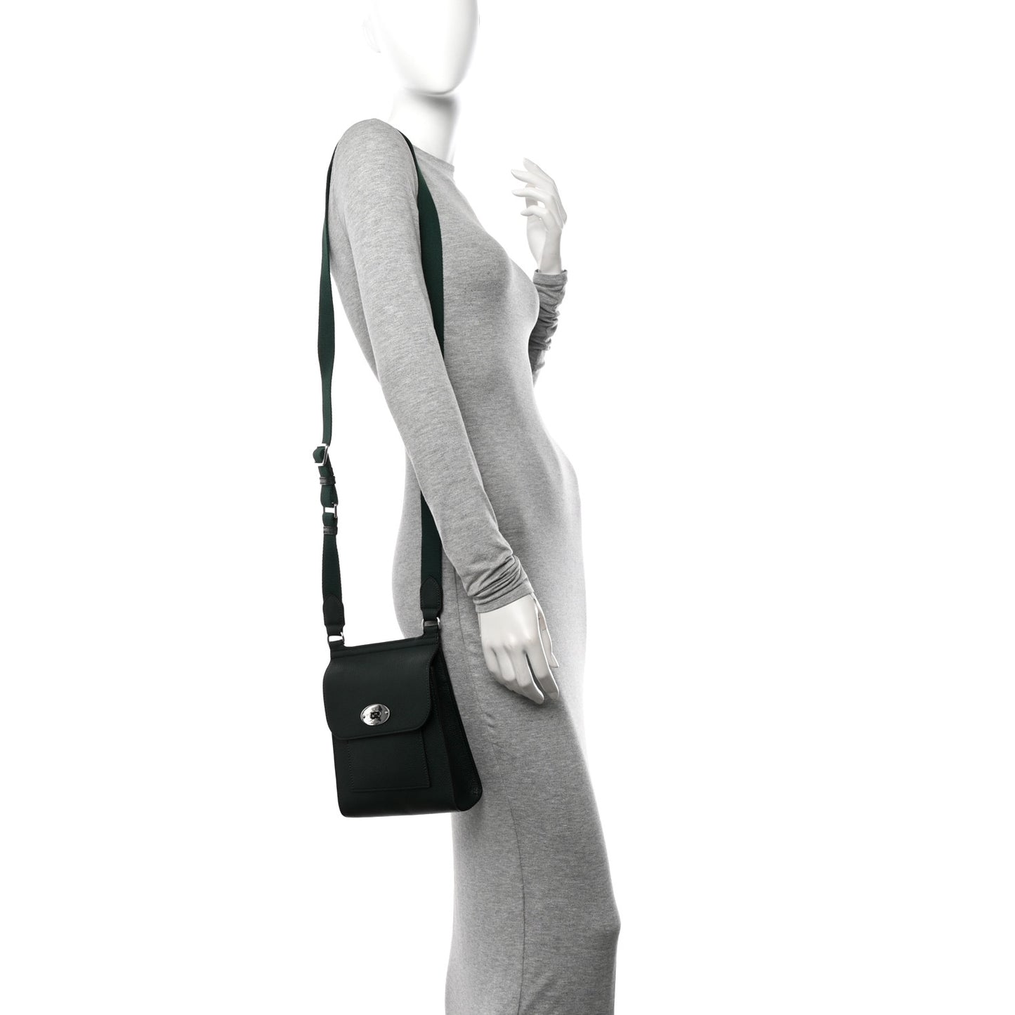 Grain Calfskin New Antony Messenger Crossbody Mulberry Green