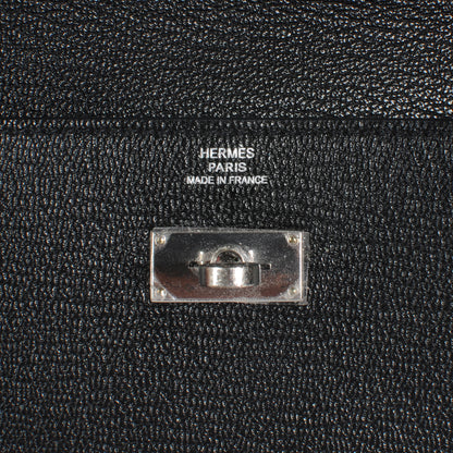 Hermes Chevre Kelly Longue Wallet Black 8 of 9