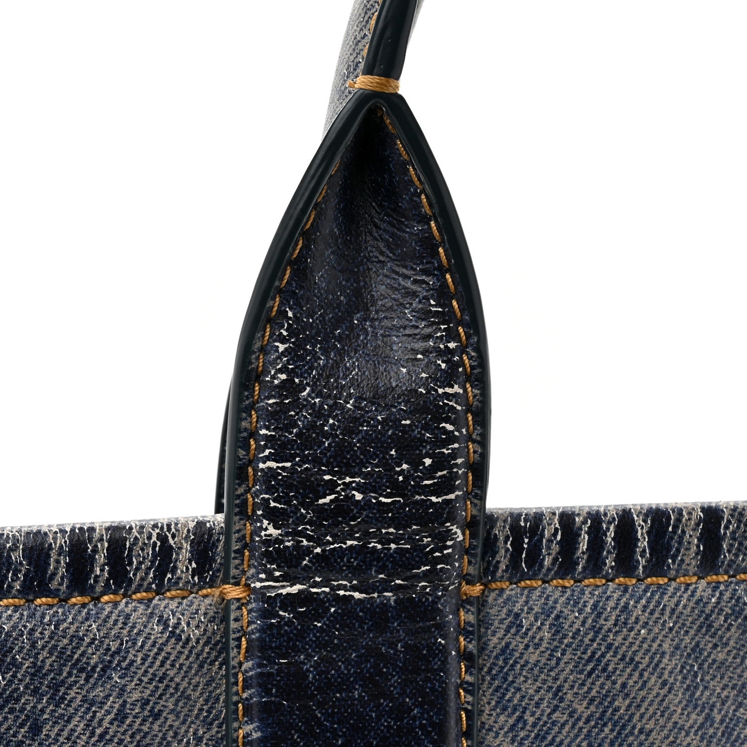 Marc Jacobs Denim Printed Calfskin Medium Tote Bag Blue 15 of 21