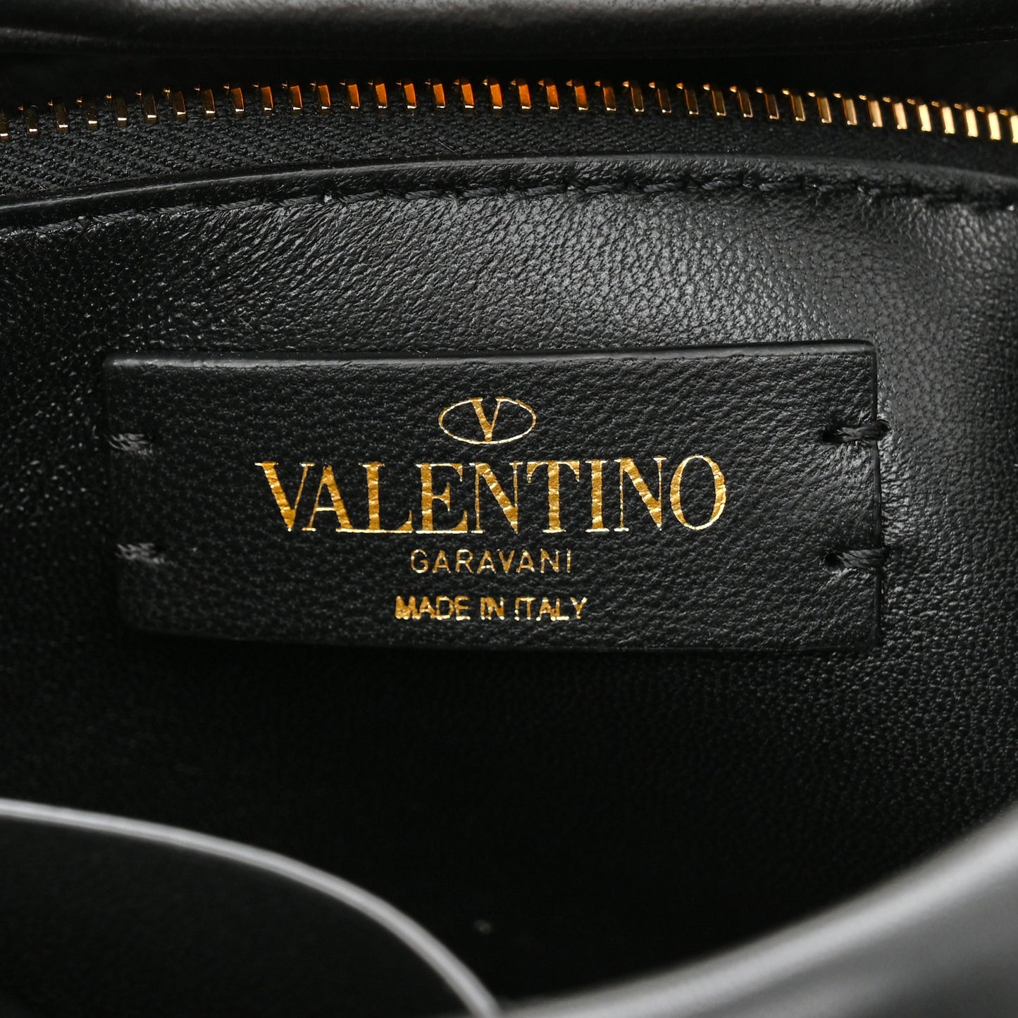 Nappa Medium Roman Stud Shoulder Bag Black