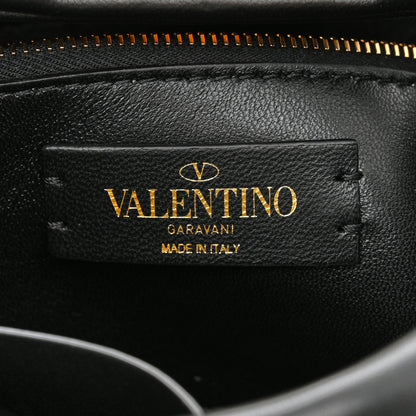 Valentino Garavani Nappa Medium Roman Stud Shoulder Bag Black 6 of 9