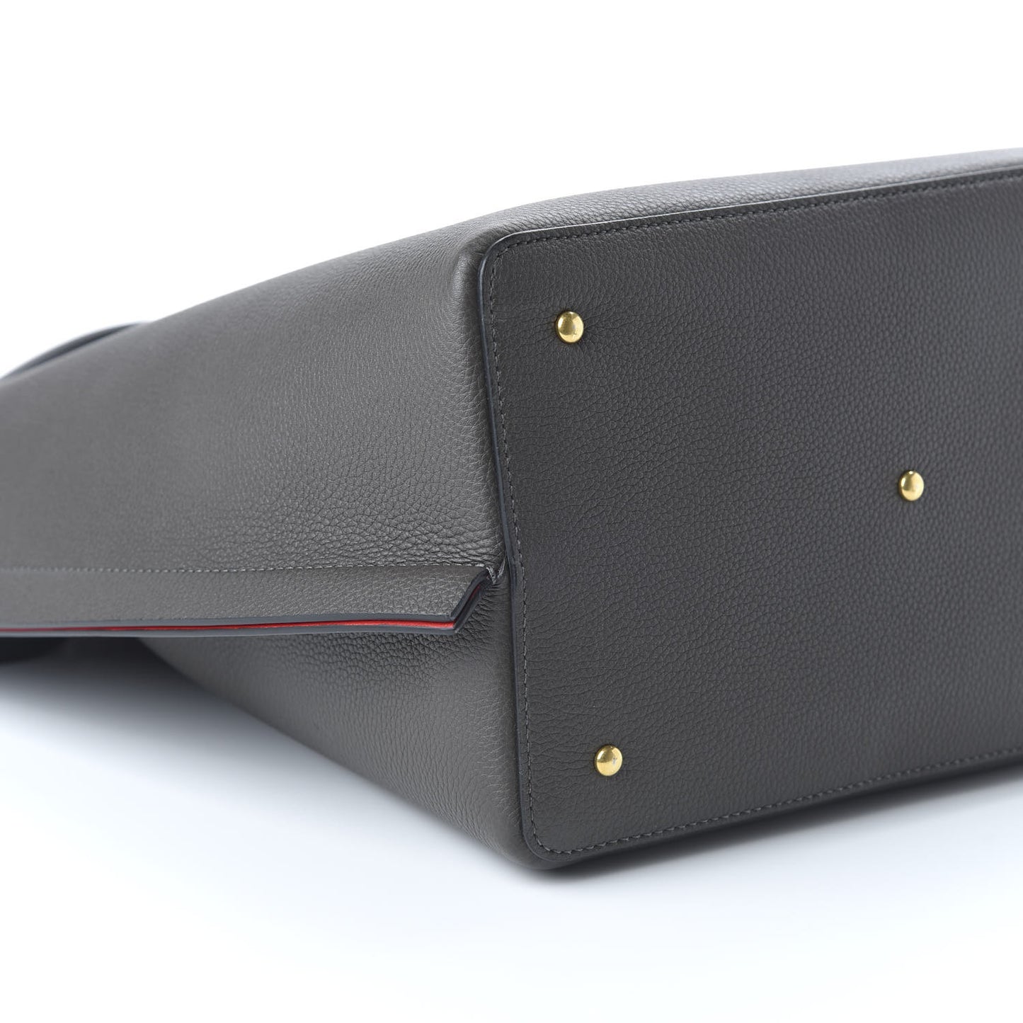 Grainy Calfskin Escape Hobo Bag Graphite