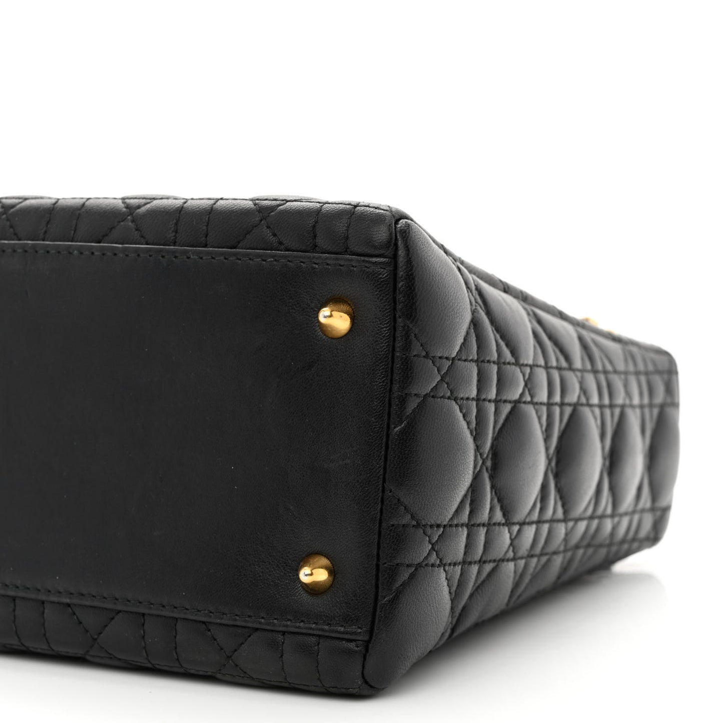 Lambskin Cannage Medium Lady Dior Black