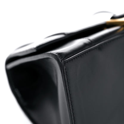 Balenciaga Shiny Box Calfskin Small Hourglass Top Handle Bag Black 8 of 13
