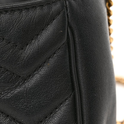 Gucci Calfskin Matelasse Super Mini GG Marmont Shoulder Bag Black 11 of 11