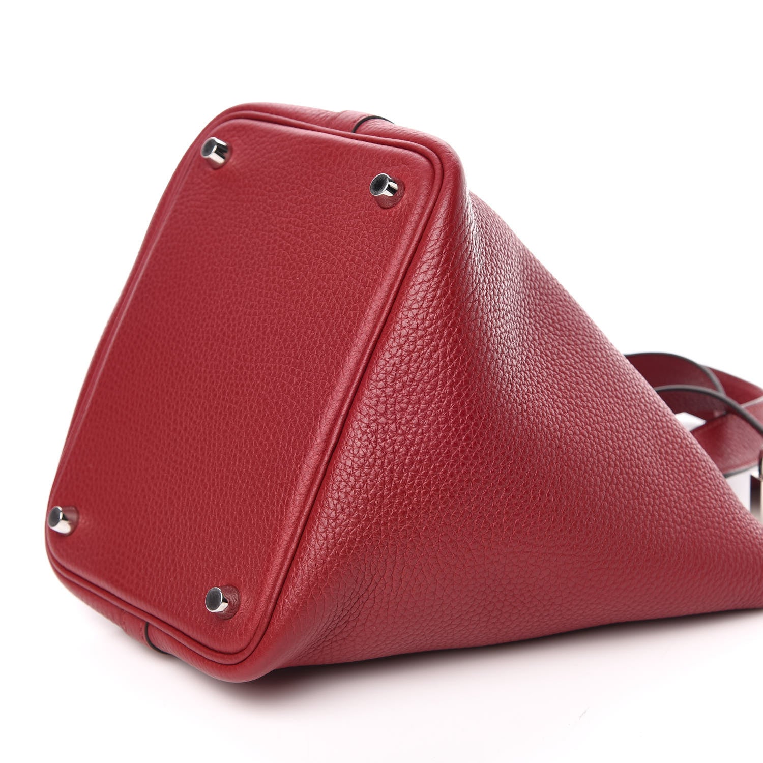 Hermes Taurillon Clemence Picotin Lock 18 PM Rubis 9 of 11