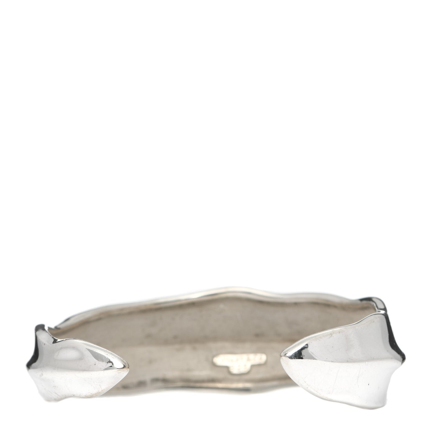 Sterling Silver Sculpted Leaf Cuff Bracelet