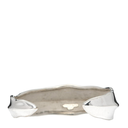 Tiffany Sterling Silver Sculpted Leaf Cuff Bracelet 3 of 4