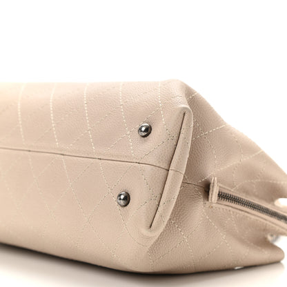 Chanel Grained Vegetal Calfskin Small Urban Shopping Tote Beige 10 of 11