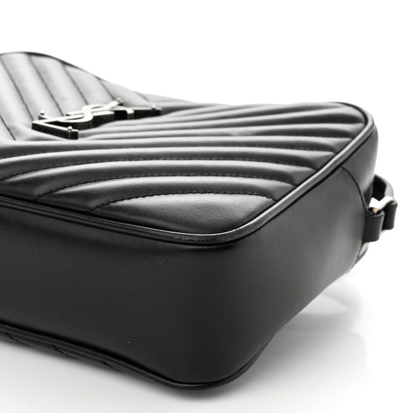 Calfskin Matelasse Monogram Lou Camera Bag Black