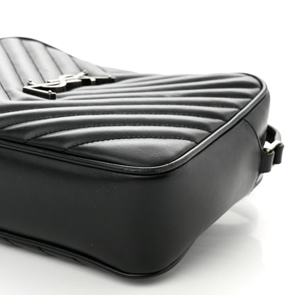 Saint Laurent Calfskin Matelasse Monogram Lou Camera Bag Black 10 of 13