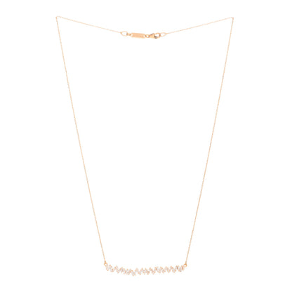 Suzanne Kalan 18K Rose Gold Diamond .56ctw Fireworks Necklace 2 of 3