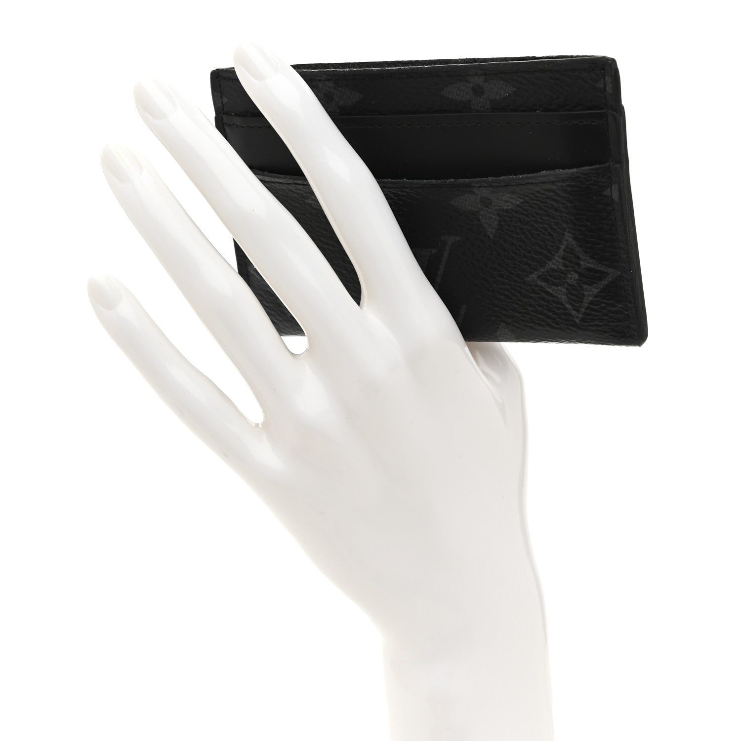 Louis Vuitton Monogram Eclipse Porte-Cartes Double Card Holder 2 of 9