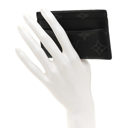 Louis Vuitton Monogram Eclipse Porte-Cartes Double Card Holder 2 of 9