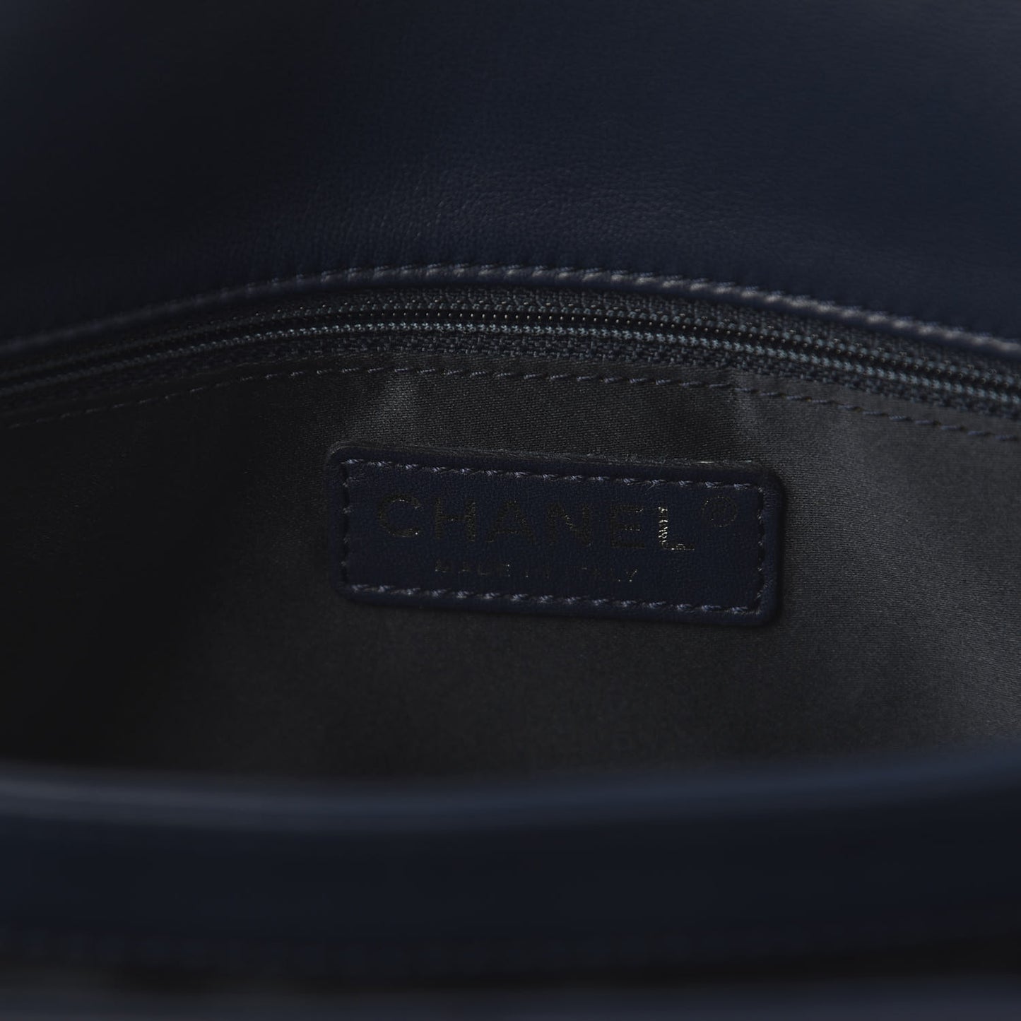Lambskin Ultimate Stitch Flap Blue
